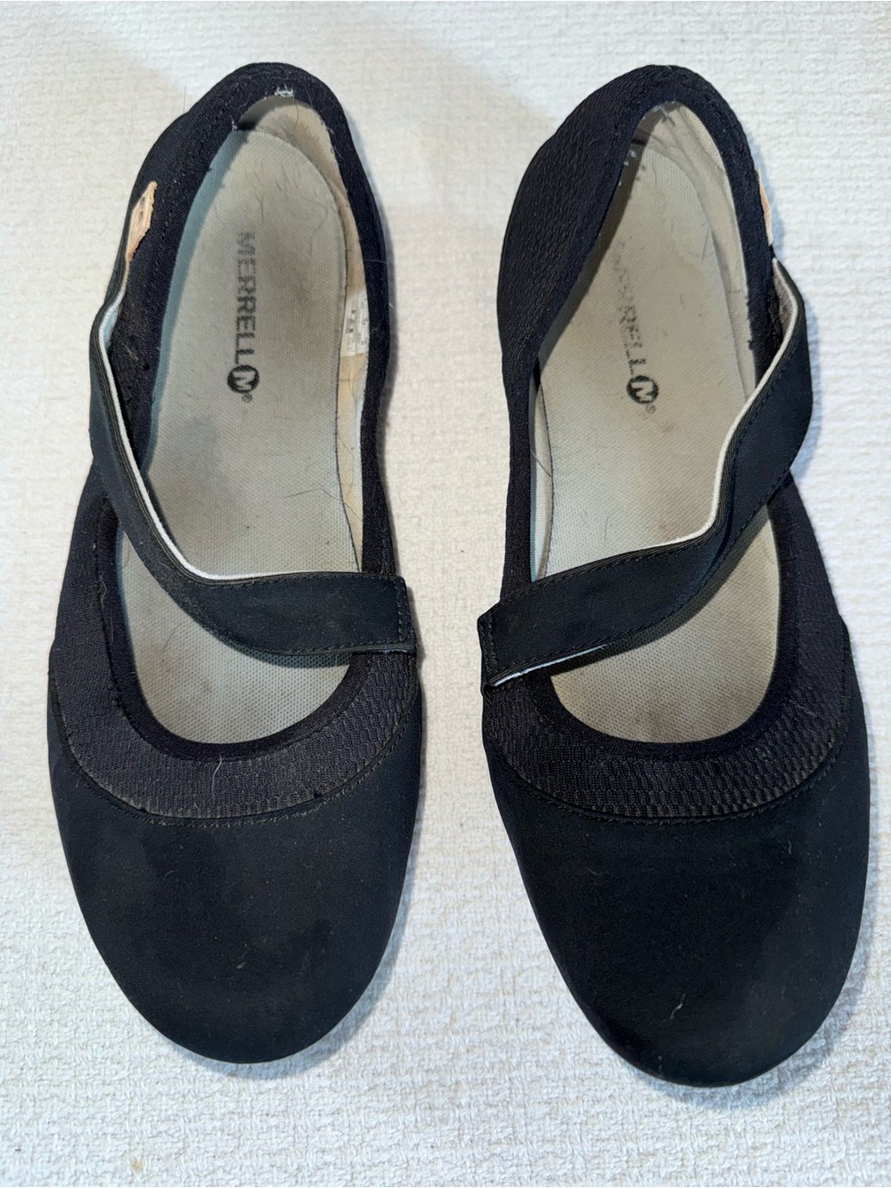 Merrell Women's Black Strap Mary Jane Flats